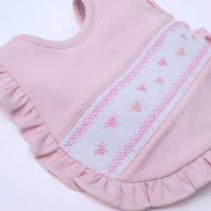 Alternative view of Valentine's Classics Smocked Ruffle Bib